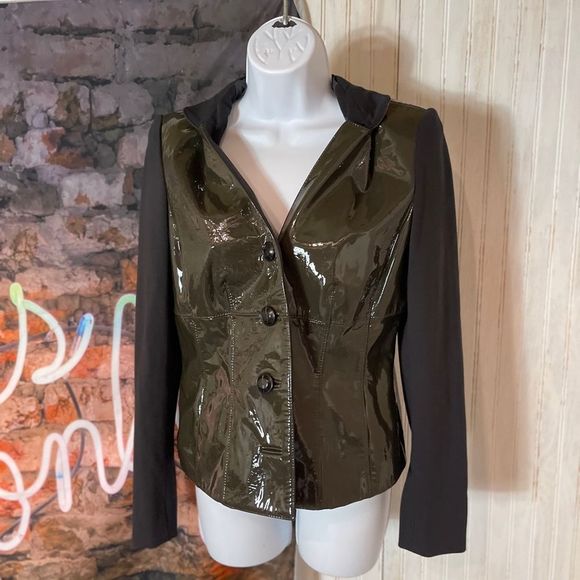 Worth Jackets & Coats Vintageworth Hunter Green Leather Jacket With